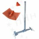 Aufsparrenhalter Montageset rot, feuerverzinkt