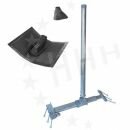 Aufsparrenhalter Montageset schwarz, feuerverzinkt