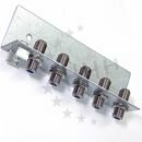 Erdungsblock / Erdwinkel 5-fach, einreihig, mit original...