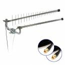 3H-LTE-DUO58 LTE-Paket - 2x Universalantenne 58 Elemente 698-2700 MHz 9-11 dB(i) + Doppelausleger