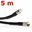 5 m Verl�ngerungskabel FME-Stecker auf FME-Buchse, H155 5,4 mm PE schwarz
