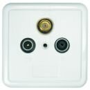 SSD 2-10 Sat Durchgangsdose 10 dB mit Deckel und...