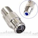 Cabelcon IECF-FF HQ Adapter F-Buchse - IEC-Buchse (Antennenbuchse)