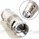 FM-BNCF Adapter F-Stecker auf BNC-Buchse 75 Ohm