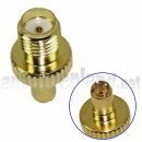 Adapter SMA-Buchse auf TS9-Stecker 50 Ohm (SMA-F - TS9-M)