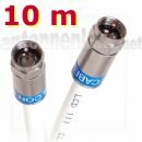 10 m Kabelmodem + SAT Receiver Anschlusskabel mit...