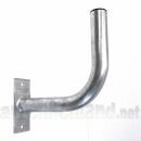 Cyberfix Stahl Wandhalter 25x23 cm, Rohr � 38 mm f�r kleine Antennen