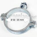 Zinkdruckguss-Erdungsschelle f�r 58-63 mm...