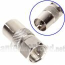 Cabelcon FM-IECF - Adapter F-Stecker auf IEC-Buchse / Radio-Anschlussadapter