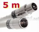 5 m Anschlusskabel IECM auf F-Quick, u. a. passend für Horizon-Box, mit 3.9 Cabelcon Steckern und Ören HD 083, 3-fach geschirmt