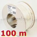 100 m Kathrein LCD 111 A+ Koax Kabel RG6 , PVC weiß, Class A+ (1,13/4,8/6,9 mm)