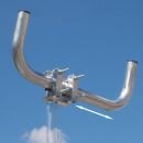 Doppel- Mastausleger f�r LTE und WLAN Antennen, Gesamtl�nge 55 cm � 38 mm, feuerverzinkter Stahl 