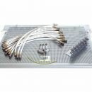 F-Quick Montageset für Multischalter Typ 0508 / 1 Satellit auf 8 Teilnehmer inkl. Lochblech - Montageplatte 40x60 cm