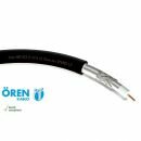 Meterware �ren HD 103 (1,0/4,6) PE schwarz, UV-stabil - Koax-Kabel, RG6 6,8 mm, Class A+