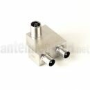 POA 01-UPC - TV-Splitter / 2-Port Push-on Adapter...