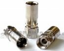 F-Kompressionsstecker 4.9, Vollmetall, f�r Kabel mit...