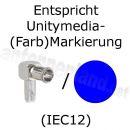 Entspricht Unitymedia-(Farb)Markierung Wiclic-blau (IEC12)