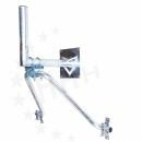 Schwerlast Wandhalter Set 50 cm, Mast Ø 60 mm mit...