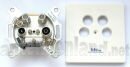 btv MMD 19 SAT - 4-Loch Multimedia / SAT Durchgangsdose...