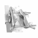 Mastbefestigung / Mastschelle f�r Vierkantrohr 18x18 mm und Masten bis 62 mm Durchmesser