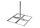 Flachdachständer / Terrassenständer Goliat, 2° neigbar, für 4 Betonplatten 40 x 40 cm, Mast 90 cm, Ø 48 mm