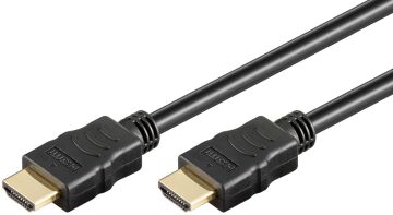 High Speed HDMI Kabel (v1.4) mit Ethernet und ARC, schwarz, verschiedene Längen