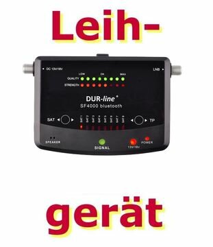 Leihger�t: Satfinder SF 4000 BT - SAT-Messger�t mit Anzeige der Signalqualit�t und Bluetooth App - nur 9 EUR pro Woche (+ Kaution)!