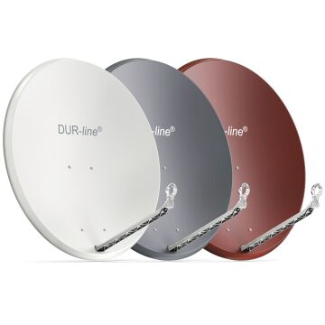 90 cm DUR-line Select 85/90 Alu - Sat-Antenne mit 85/90 cm Aluminium-Reflektor in 3 Farben