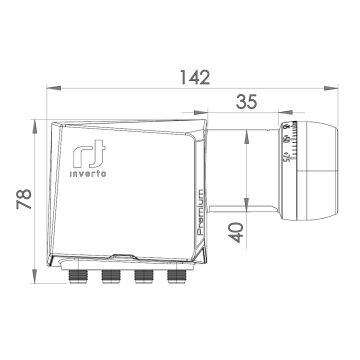 Inverto Premium Quattro Universal LNB