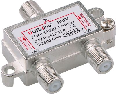 D2FV - 2-fach BK- und SAT-Verteiler 5 - 2500 MHz