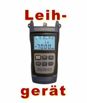 Leihger�t OPM-1 - Optical Power Meter mit beleuchteter LCD-Anzeige - nur 20 EUR pro Woche (+ Kaution)!