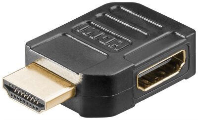 90°-Adapter HDMI-Buchse (Typ A) auf HDMI-Stecker (Typ A), schmale Seite