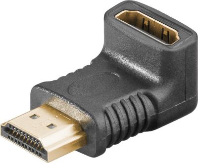270°-Adapter HDMI-Buchse (Typ A) auf HDMI-Stecker (Typ A), breite Seite