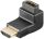 90°-Adapter HDMI-Buchse (Typ A) auf HDMI-Stecker (Typ A), breite Seite