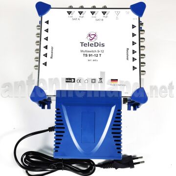 TeleDis TS 91-12 T - Multischalter 2 Satelliten an 12...