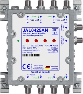 JULTEC JAL0425AN Kaskadenstartverstärker 4 x 25 dB...