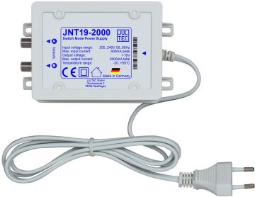 JULTEC JAL0425AN Kaskadenstartverstärker 4 x 25 dB (0...-15 dB), inkl. Netzteil JNT 19-2000