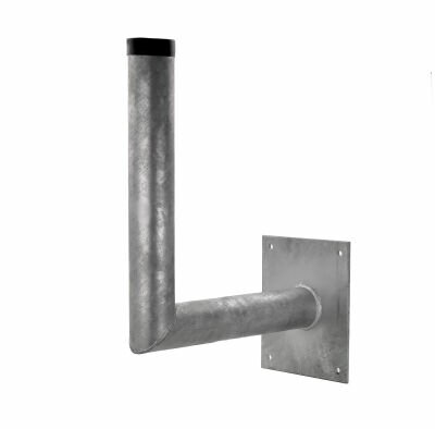 Feuerverzinkter Stahl Wandhalter mit 89mm Rohr inkl. Schwerlastanker