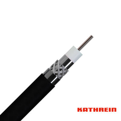 Kathrein LCD 115 A+  Koax Kabel RG6, schwarz, UV-stabil, halogenfrei, Class A+ (1,13/4,8/6,9 mm)