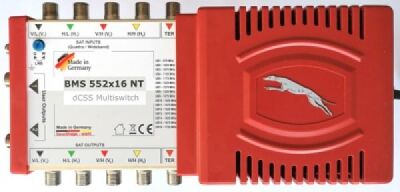 BMS 552x16 NT - Einkabellösung, kaskadierbar, 1 SAT (2 SAT mit WB-LNB) an 2x16 Teilnehmer, kaskadierbar, inkl. Netzteil