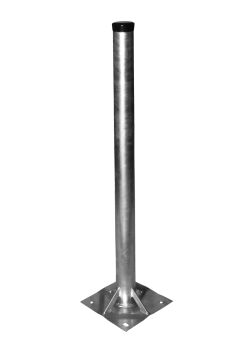 Stahl Standfuß 1,0 m, Rohr Ø 60 mm, verstrebt