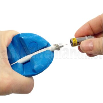 Cabelcon Rubber Tool blau / Kabelklemmhalter / Installationshilfe für Kabel von 3 - 12 mm