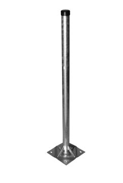 Stahl Standfuß 1,0 m, Rohr Ø 48 mm, verstrebt