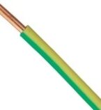 100-m-Ring H07V-U 4 mm² Erdungsleitung grün/gelb Kupfer, ein Leiter