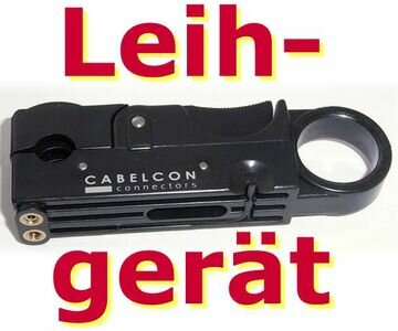 Leihwerkzeug - Cabelcon Coax Profi Abisolierger�t - Rotary Stripper RG11 - nur 3,50 EUR pro Woche (+ Kaution)!