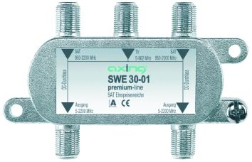 SWE 30-01 Antennenweiche 1x Terrestrisch 2x SAT (Twin LNB) in 2 Ableitungen